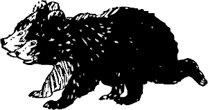 Free Bear Coloring Page Clipart