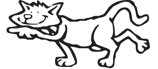 Free Cat Coloring Page Clipart