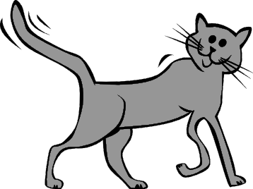 Free Gray Cat Clipart