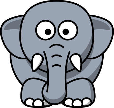 Free Cartoon Elephant Clipart