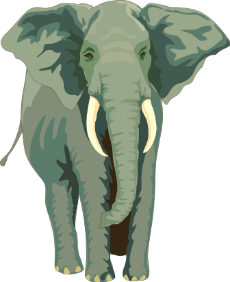 Free African Elephant Clipart