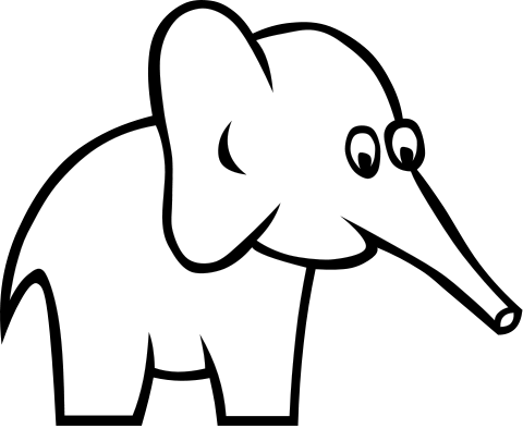 Free White Elephant Clipart