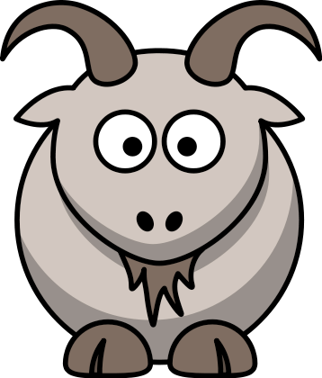 Free Cartoon Goat Clipart