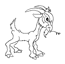 Free Cartoon Goat Clipart