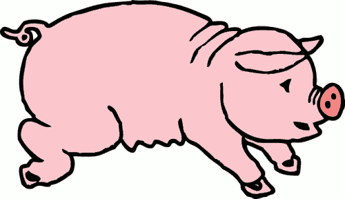 Free Fat Pig Clipart