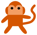 Free Brown Monkey Clipart