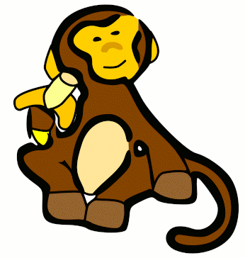 Free Brown Monkey Clipart