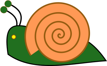 Free Cartoon Snail Clipart