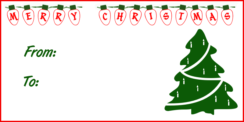 free clipart christmas gift tags - photo #10