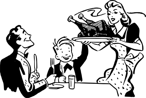 Free Thanksgiving Dinner Clipart