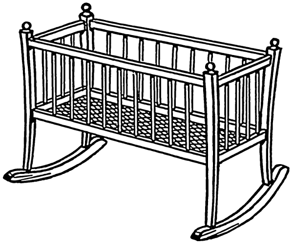 free clipart baby crib - photo #13