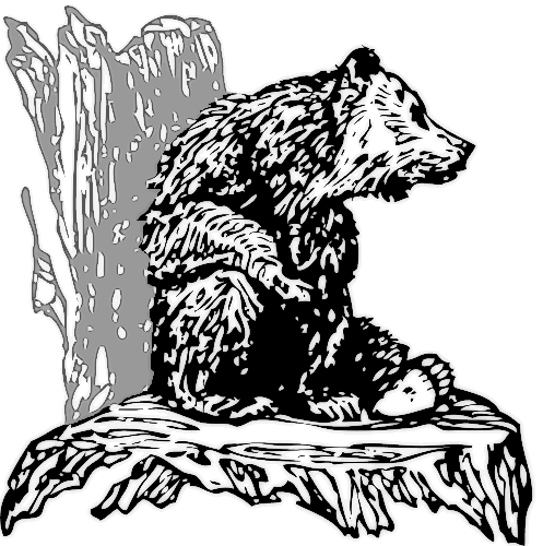 Free Bear Coloring Page Clipart