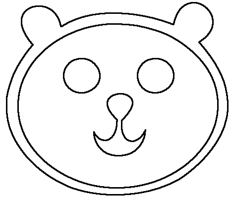 Free Bear Black and White Clipart