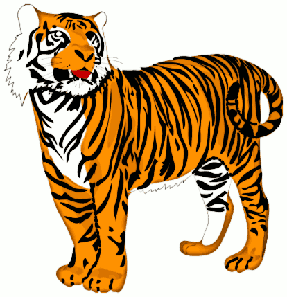 Free Snarling Tiger Clipart