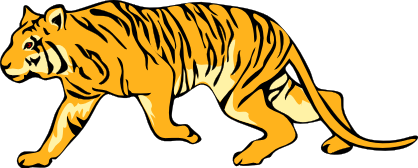 Free Hunting Tiger Clipart