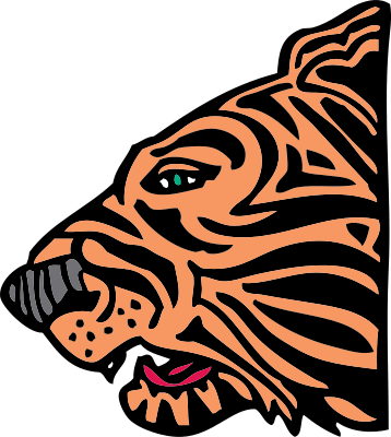 Free Snarling Tiger Clipart