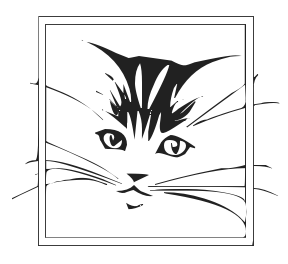 Free Cat Coloring Page Clipart