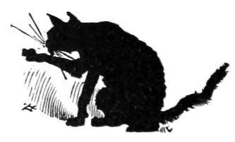 Free Black and White Cat Clipart