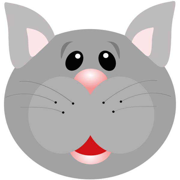 Free Gray Cat Clipart