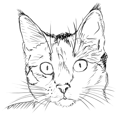 Free Cat Face Clipart