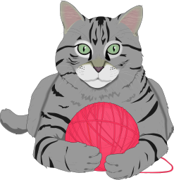 Free Gray Cat Clipart