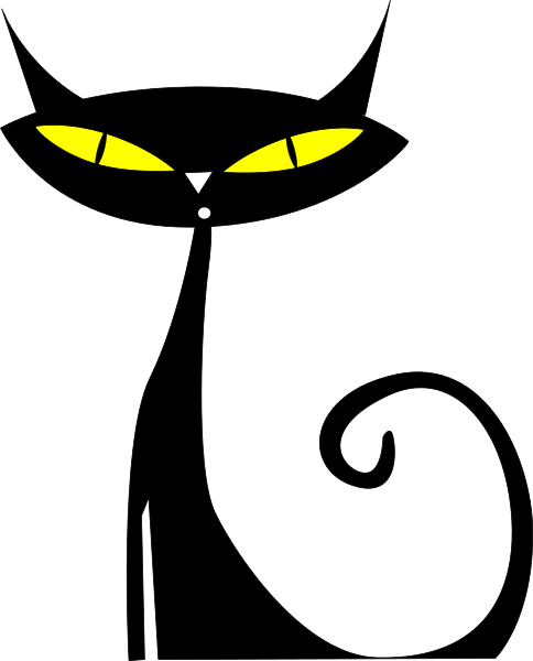 Free Black Cat Clipart