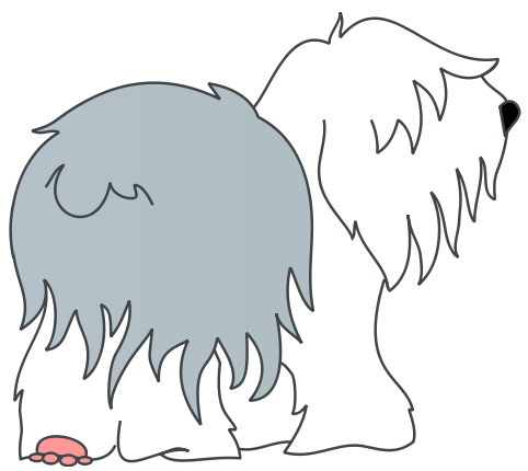 Free Black and White Dog Clipart