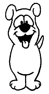 Free Black and White Dog Clipart