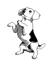 Free Black and White Dog Clipart