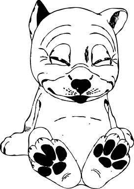 Free Dog Coloring Page Clipart