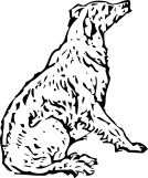 Free Dog Coloring Page Clipart