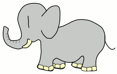 Free Cartoon Elephant Clipart