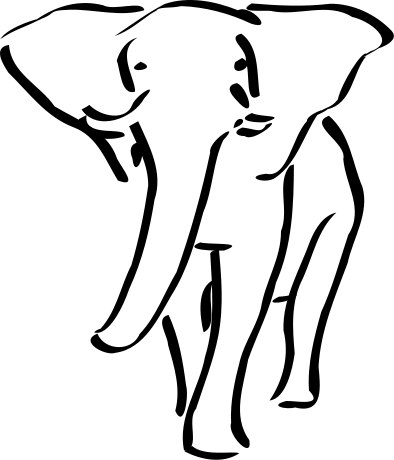 Free Elephant Coloring Pages Clipart