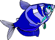 Free Blue Fish Clipart