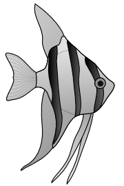 Free Black and White Fish Clipart