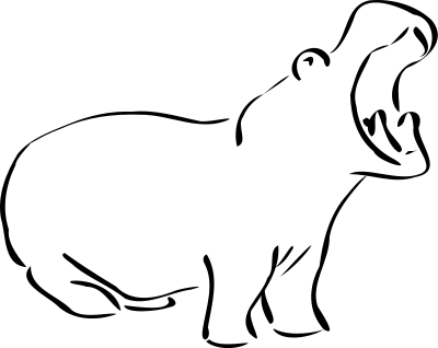 Free Hippopotamus Clipart