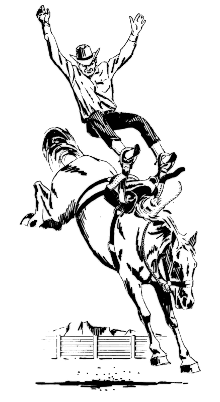 Free Saddle Bronc Clipart