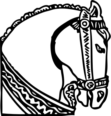 Free Harnessed Horse Clipart