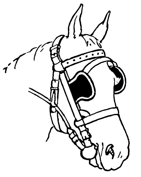 Free Black and White Horse Clipart