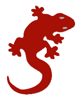 Free Red Lizard Clipart