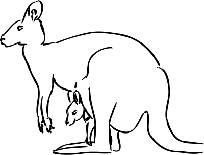 Free Kangaroo Clipart