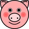 Free Pink Pig Clipart