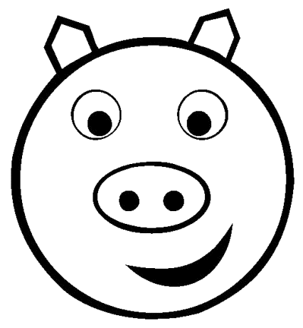 Free Pig Head Clipart