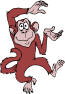 Free Brown Monkey Clipart