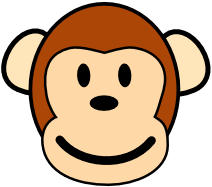 Free Brown Monkey Clipart