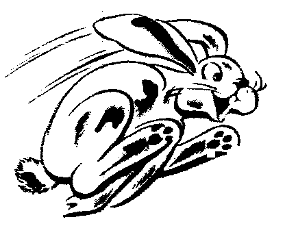 Free Running Rabbit Clipart