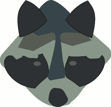 Free Raccoon Abstract Clipart