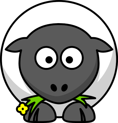 Free Cartoon Sheep Clipart