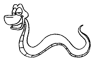 Free Black and White Snake Clipart