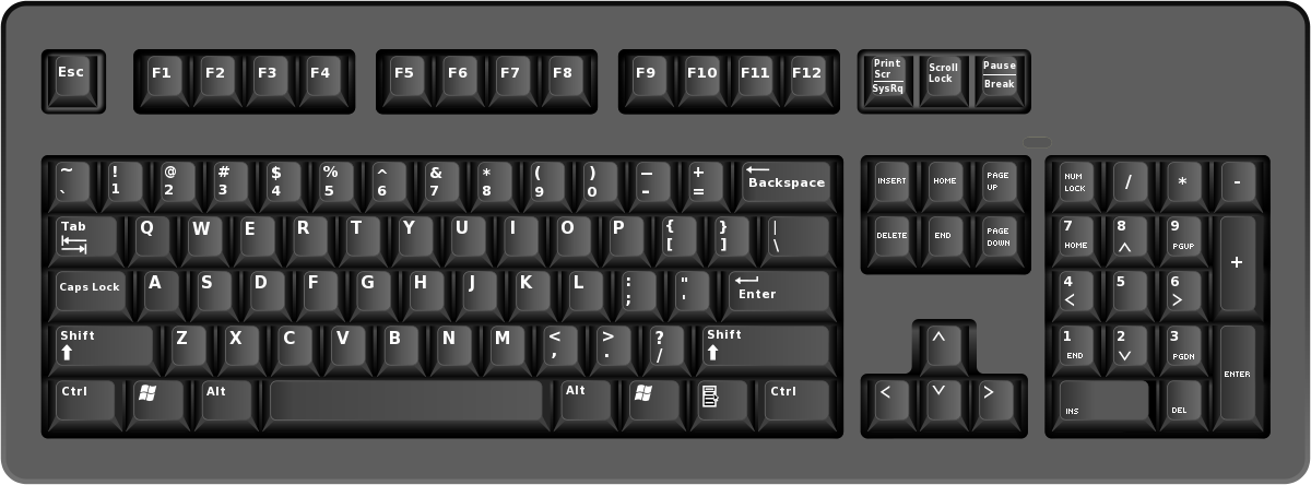 Free Keyboard Clipart